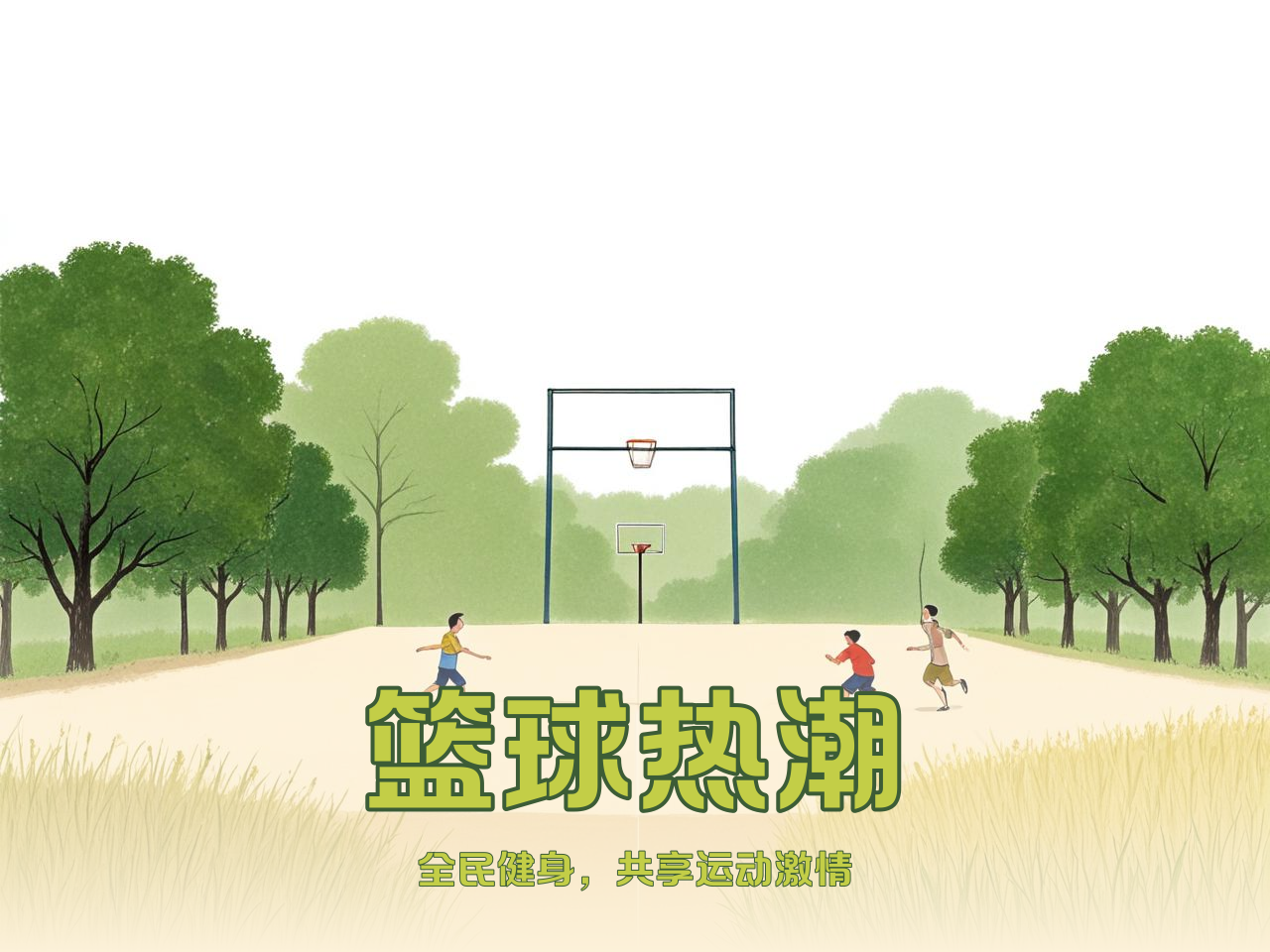 jiuyou.com_ 中国农村地区篮球普及“春风行动”，推动全民健身，春节农村篮球比赛海报